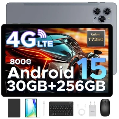 Immagine di DOOGEE TAB G6 Tablet 11 Pollici, 90Hz Tablets Android 15, con Tastiera e Penna, 30GB RAM+256GB ROM/TF 2TB, Octa Core PC sim, 8000mAh/Gemini AI/Widevine L1/13MP/OTG/GPS/FACE ID/Doppi altoparlanti