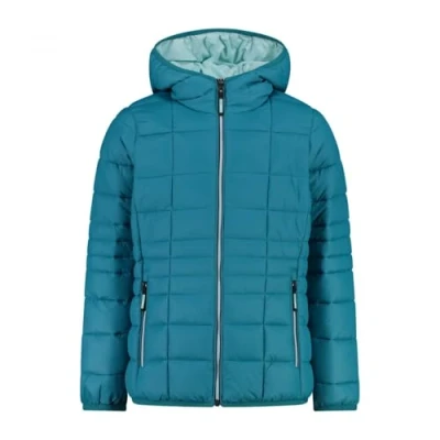 Immagine di CMP Giacca da bambina in nylon con cappuccio fisso, Teal, 104