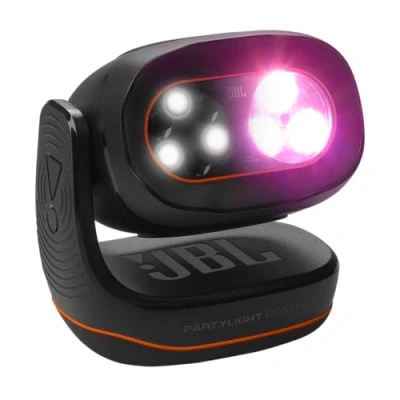 Immagine di JBL PartyLight Beam, Proiettore Luci LED RGB Bluetooth per Altoparlanti PartyBox, Illuminazione Feste e Decorazione Ambiente, Compatibile con Auracast App ONE 0,92 kg
