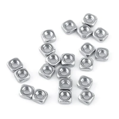 Immagine di 100 unids M3 din557 Metro a Dado dadi quadrati SS304 quadrato in acciaio inox per reggiseno, colore: argento