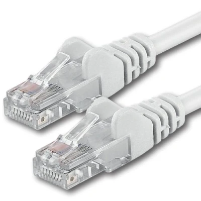 Immagine di 1aTTack.de 20m bianco 1 pezzo Rete Cavi Cat6 CAT 6 250MHz non contiene alogeni compatibile con 5e / CAT6a CAT7 10/100 1000/10000 Mbit/s