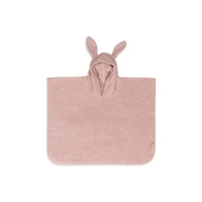 Immagine di Jollein Poncho da bagno per bambini 1 4 anni Terry, Wild Rose 100% cotone Spugna Certificato Oeko Tex con cappuccio orecchie ragazze e ragazzi