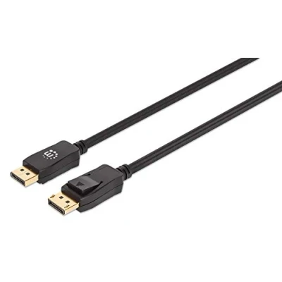 Immagine di Manhattan Displayport Cavo Spina DisplayPort, 2.00 m Nero 353618 UHD 8K;