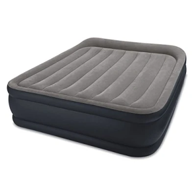 Immagine di Intex 64136BS Materasso Durabeam Pillow Rest Deluxe Matrimoniale Bicolor con Tecnologia 532, Grigio/Blu, 152 x 203 42 cm