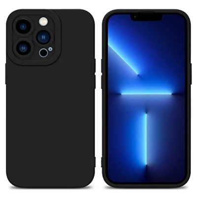 Immagine di Cadorabo Custodia compatibile con Apple iPhone 12 PRO MAX in FLUID NERO Coperchio protettivo silicone TPU flessibile