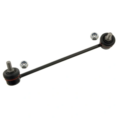 Immagine di febi BILSTEIN 31192 Bielletta barra stabilizzatrice Assale anteriore Dx 240 M10 x 1,25 Plus con dado autobloccante, Acciaio nero