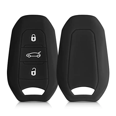 Immagine di kwmobile Cover Chiavi Auto Compatibile con Opel 3 Tasti Smartkey (Keyless Go) Custodia Protettiva Chiave Copri Telecomando Gomma Portachiave Macchina Silicone