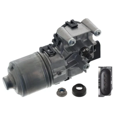 Immagine di FEBI BILSTEIN 48303 Motorino Tergicristallo 12 anteriore per veicolo con guida a Sx materiale di montaggio