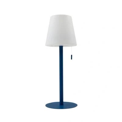 Immagine di Lampada ricaricabile Lindby LED Azalea blu alluminio CCT regolabile in