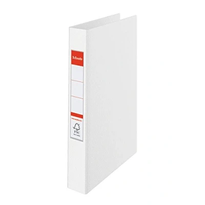 Immagine di Esselte Raccoglitore a 2 anelli, Formato A4, Dorso 4.2 cm, Cartone rivestito in PP, Bianco VIVIDA, 14449