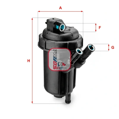 Immagine di SOFIMA S 5116 GC filtro Carburante Cartuccia 10 OPEL: Meriva A, Corsa C Hatchback, Agila B, SUZUKI: SWIFT 3, IGNIS 2, Splash