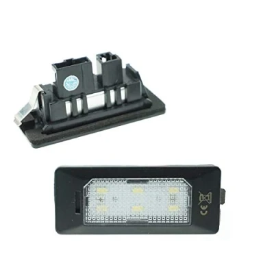 Immagine di Do!LED illuminazione targa a LED 6000 K, colore bianco xeno, per di ricambio, Plug &amp; Play, 6 SMD, 12 V, 2 pezzi