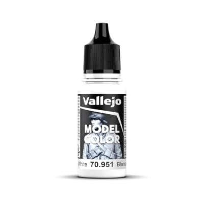 Immagine di Vallejo Colore Acrilico, Bianco, 17 ml (Confezione da 1), 951