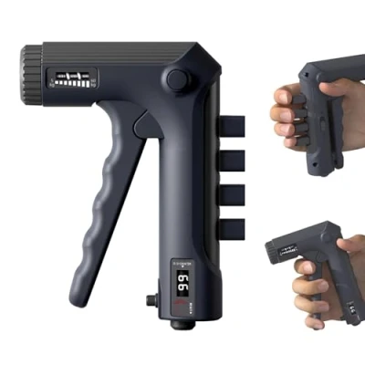 Immagine di Avambracci Attrezzi, Hand Grip Regolabile, Gripper per Allena e Riabilitazione Mano, Allenamento Avambraccio con Contatore Meccanico, Molle Mani Due Modalità di Allenamento, 1 Pezzo