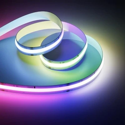 Immagine di OULARA Striscia LED COB RGB Smart IC Pixel Indirizzabile 6M,DC24V che cambia colore multicolore e bianca per decorazioni fai da te (Controller adattatore venduti separatamente)