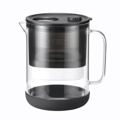 Immagine di Waterdrop Brocca filtrante in vetro, 1,5 l, con filtro per 2 mesi, certificato NSF 53 &amp; 42 372, riduce PFOA/PFOS, cloro, cadmio, rame, mercurio, WD PT 72W