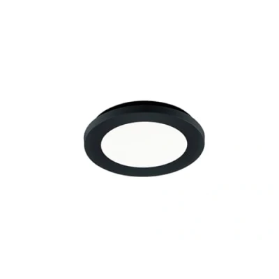 Immagine di Reality Leuchten Lampada da soffitto a LED Camillus R62921032, in plastica nera opaca, acrilico bianco, con 10 Watt