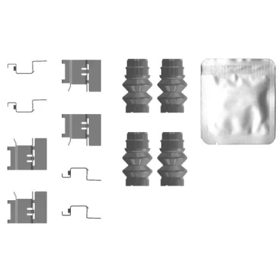 Immagine di TEXTAR 82556500 Kit accessori, Pastiglia freno VOLKSWAGEN: Transporter 6, Multivan 6