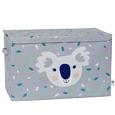 Immagine di LOVE IT STORE Scatola Portaoggetti Extra Large 62x38x39cm Pieghevole, Rinforzo in Legno, Tessuto Resistente, Koala