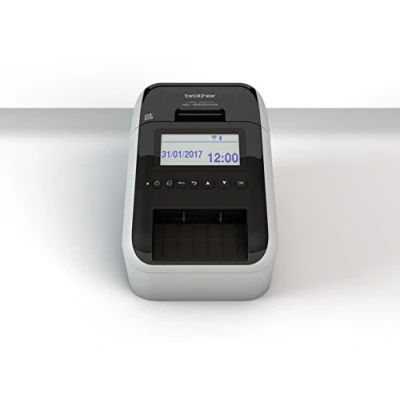Immagine di Brother QL820NWBC Stampante per Etichette con Rete Cablata, Wi Fi, Bluetooth, Compatibilità Airprint e MFi, Stampa a Due Colori Rosso Nero