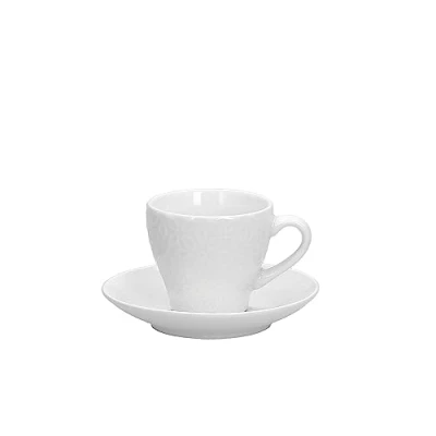 Immagine di Tognana Margaret, Set 6 Tazzine Caffè con piatto cc 100, Porcellana, Bianco