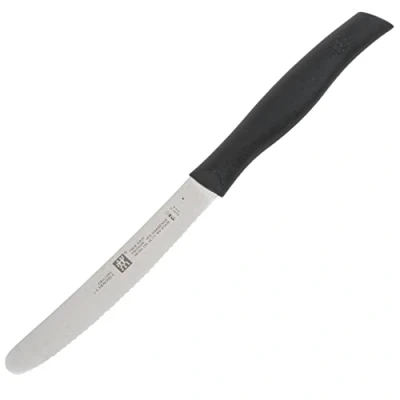 Immagine di ZWILLING 38725 120 0 Twin Grip Coltello Universale e da Pomodoro, colore: Nero 1 Pezzo