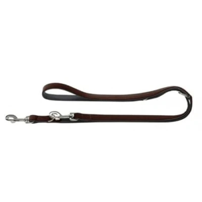 Immagine di Hunter Guinzaglio da Passeggio Regolabile Softie, 15/200marrone/nero, Salilpelle