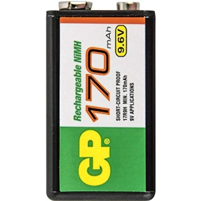 Immagine di GP GPIND17R9HC1 Batteria ricaricabile da 9 V NiMH 170 mAh 9.6 1 pz.