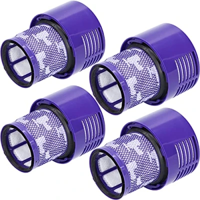 Immagine di McFilter 4x filtro adatto per Dyson V10 SV12 hoover HEPA 969082 01, di ricambio lavabile serie Cyclone Absolute Extra, Animal, Total Clean, Motorhead, Parquet