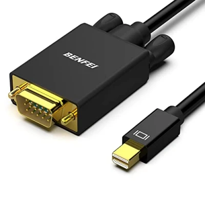 Immagine di BENFEI cavo mini DisplayPort a VGA 0.9m, dp maschio placcato oro per MacBook, iMac (LG51) Surface Pro e laptop