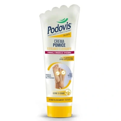 Immagine di Podovis Crema Pomice, Azione Esfoliante, Pelle Morbida E Levigata, Elimina Le Cellule Morte, 100 Millilitro
