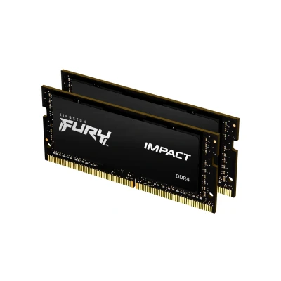 Immagine di Kingston FURY Impact Kit memoria Laptop DDR4 64 GB 2 x 32 Non ECC 3200 MHz 260pin SO DIMM CL20 KF432S20IBK2/64