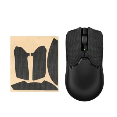 Immagine di kwmobile Nastro Antiscivolo per Mouse da Gioco Compatibile con Razer Viper V2 Pro Griptape Facile Applicare e Sottile 0,5 mm nero