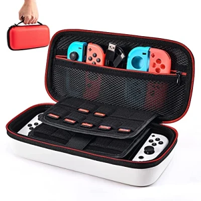 Immagine di Custodia per NS Switch/Switch OLED Versione di aggiornamento Younik Rigida da Viaggio con Spazio archiviazione più Grande 16 cartucce Gioco e Altri Accessori Switch
