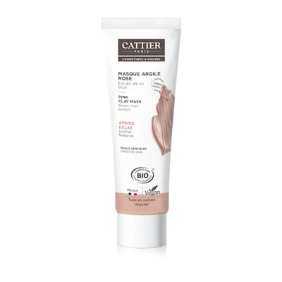 Immagine di CATTIER Maschera di argilla rosa bio delicata, idratante 100 ml per lenitivo