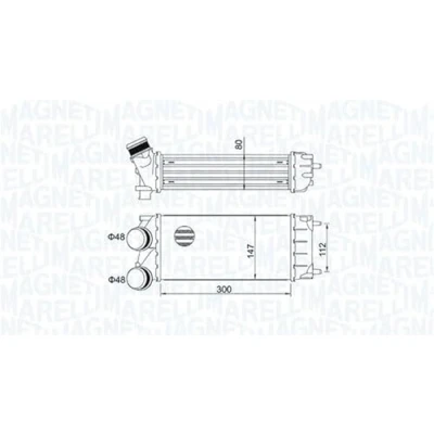 Immagine di MAGNETI MARELLI 351319204920 Intercooler CITROËN: C4 Picasso 1, I Grand Picasso, Berlingo II, PEUGEOT: Partner II Tepee, 3008 I, 308 Hatchback