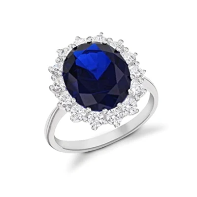 Immagine di Tuscany Silver Anello da Donna in Argento Sterling 925, con Zirconio Cubico, Misura 12
