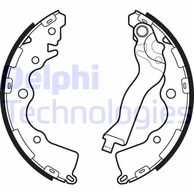 Immagine di DELPHI LS2110 Ganasce Freno 203 32