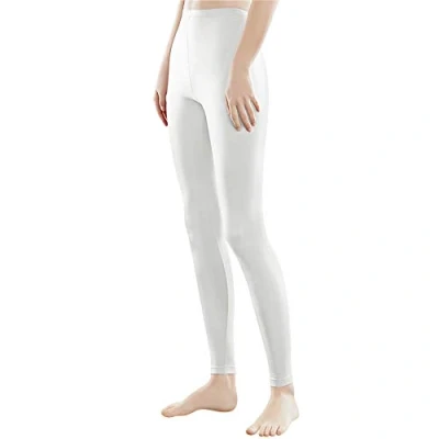 Immagine di Libella Donne Lungo Leggings colorato Pantaloni con Vita Alta vestibilità Slim Atletico in Cotone 4108 Bianco S