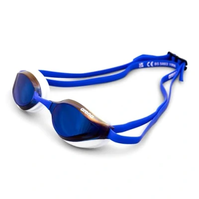 Immagine di Arena Python Mirror Occhialini da Gara Unisex, Blue Mirror/Bianco, TU