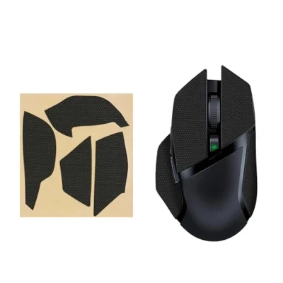Immagine di kwmobile Nastro Antiscivolo per Mouse da Gioco Compatibile con Razer Basilisk X Hyper Speed Griptape Facile Applicare e Sottile 0,5 mm nero