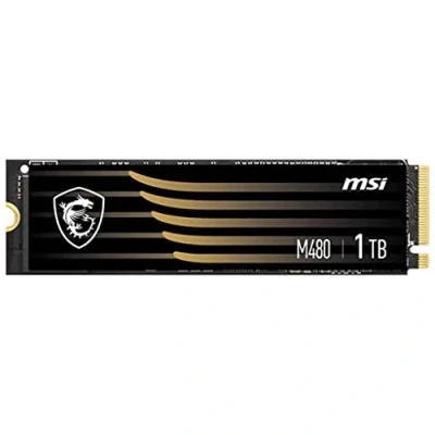 Immagine di MSI SPATIUM M480 SSD 1TB PCIe 4.0 NVMe M.2 Internal Solid State Drive, 7000MB/s Read &amp; 5500MB/s Write, 3D NAND, Built In Data Security, Center 5 anni di garanzia (700 TBW)