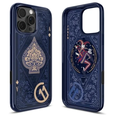 Immagine di Spigen Cover per iPhone 16 Pro Max, Ultra Hybrid T MagFit [Serie c11 ed. Eternal] [Controllo fotocamera coperto] [Compatibile con MagSafe] [Effetto spaziale 3D stampa Hexa Layer] Fearless