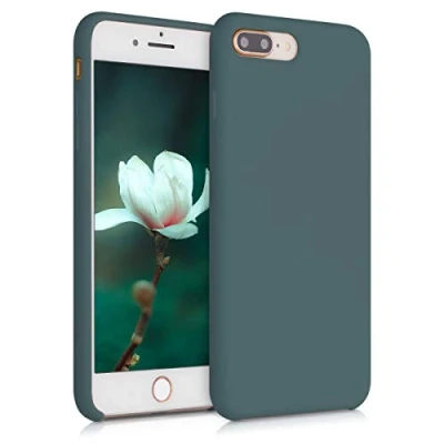 Immagine di kwmobile Cover per Apple iPhone 7 Plus/iPhone 8 Plus Custodia Back Case Smartphone in Silicone TPU Protezione Gommata ardesia scuro