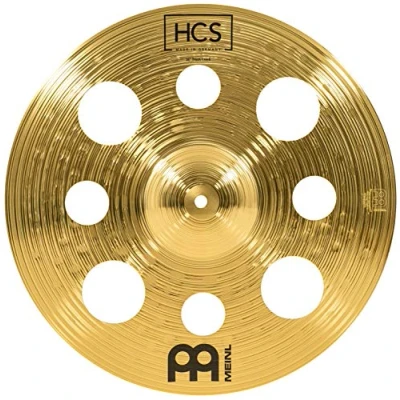 Immagine di Meinl Cymbals HCS piatto Trash Crash 16 pollici (40,64cm) con fori per Batteria Finitura Tradizionale Ottone, Made In Germany (HCS16TRC)