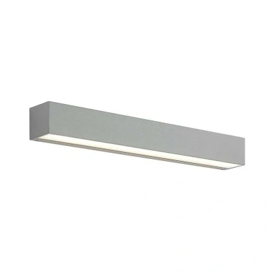Immagine di Lucande Applique a LED Lengo, 50 cm, argento, 2 luci, IP65