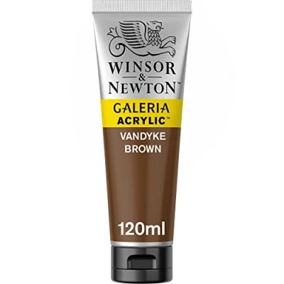 Immagine di Winsor &amp; Newton Galeria Colore Acrilico Marrone (Bruno Van Dyck) 120 ml (Confezione da 1)