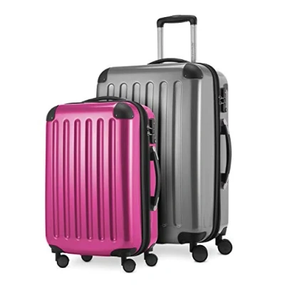 Immagine di Hauptstadtkoffer Set di valigie, 65 cm, 116 L, Argento Magenta