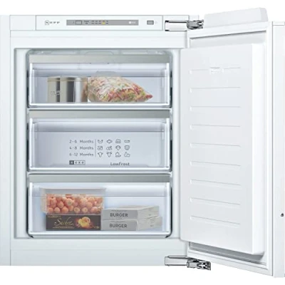 Immagine di NEFF GI1113FE0 N50 Congelatore da incasso, 71,2 x 55,8 cm, congelamento 72 l, sbrinamento LowFrost meno spesso, SuperFreeze più veloce Bianco