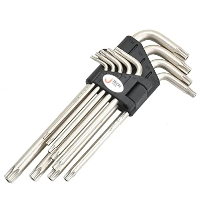 Immagine di Jetech Set di 9 Pezzi Chiavi Torx, a Brugola Torx Torx,Chiave Braccio Lungo Per Auto, Bici, Mobili, dimensioni Torx: TT10, TT15, TT20, TT25, TT27, TT30, TT40, TT45, TT50